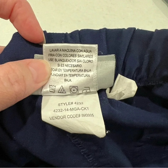 Grey's Anatomy Women’s Blue Drawstring 5 pocket Scrub Pants Size XS - Picture 7 of 12